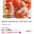 [11번가] (농할) 대추 방울토마토 2kg (1~2번과) (11,660원/무료)