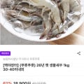 [남도장터]26년 햇 생물새우 1kg (15,120원/무료배송)