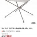 [네이버]캠퍼 접이식 초경량 미니 화로대 (7,900원/네멤무배)