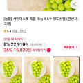 [11번가] (농할30%) 18브릭스 이상 샤인머스켓 특품 4kg 4-6수 (15,820원/...