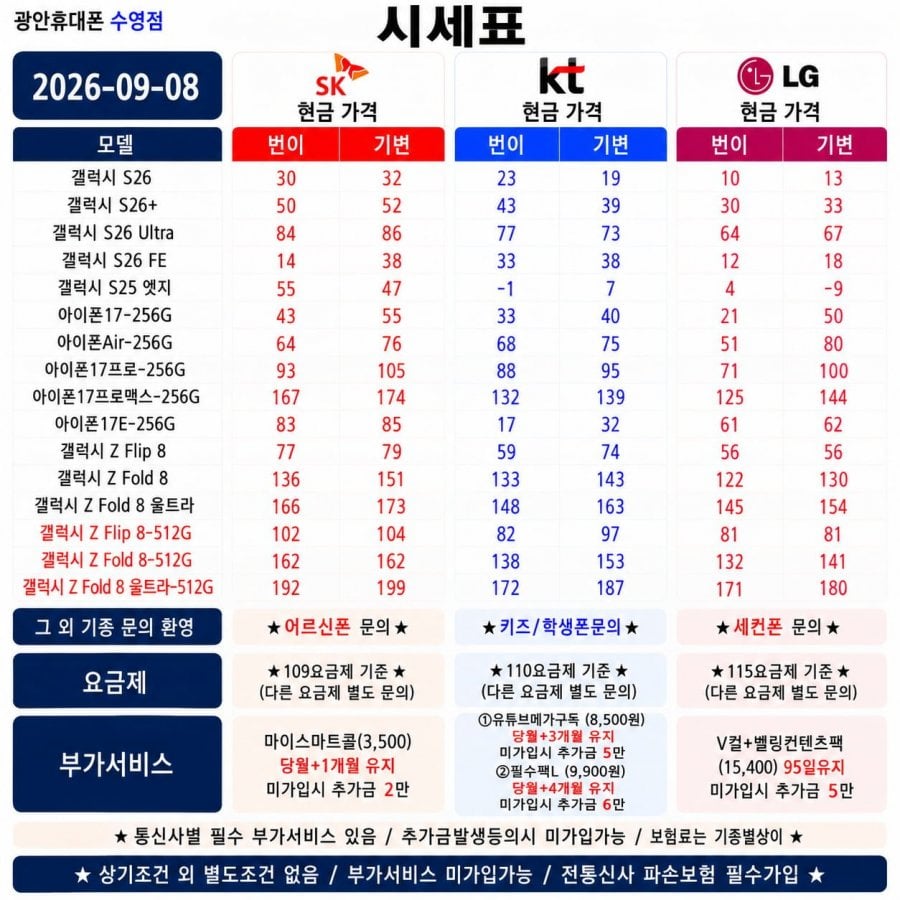 [현금완납] 부산 광안휴대폰성지 인터넷+TV 가입시기? 지금입니다. 시세장난에 그만 놀아나세요! 상술X 가짜부가X
