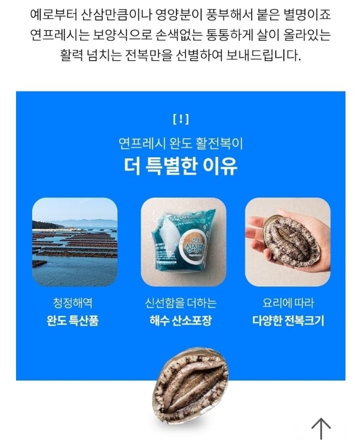 완도활전복 1kg 7-8미