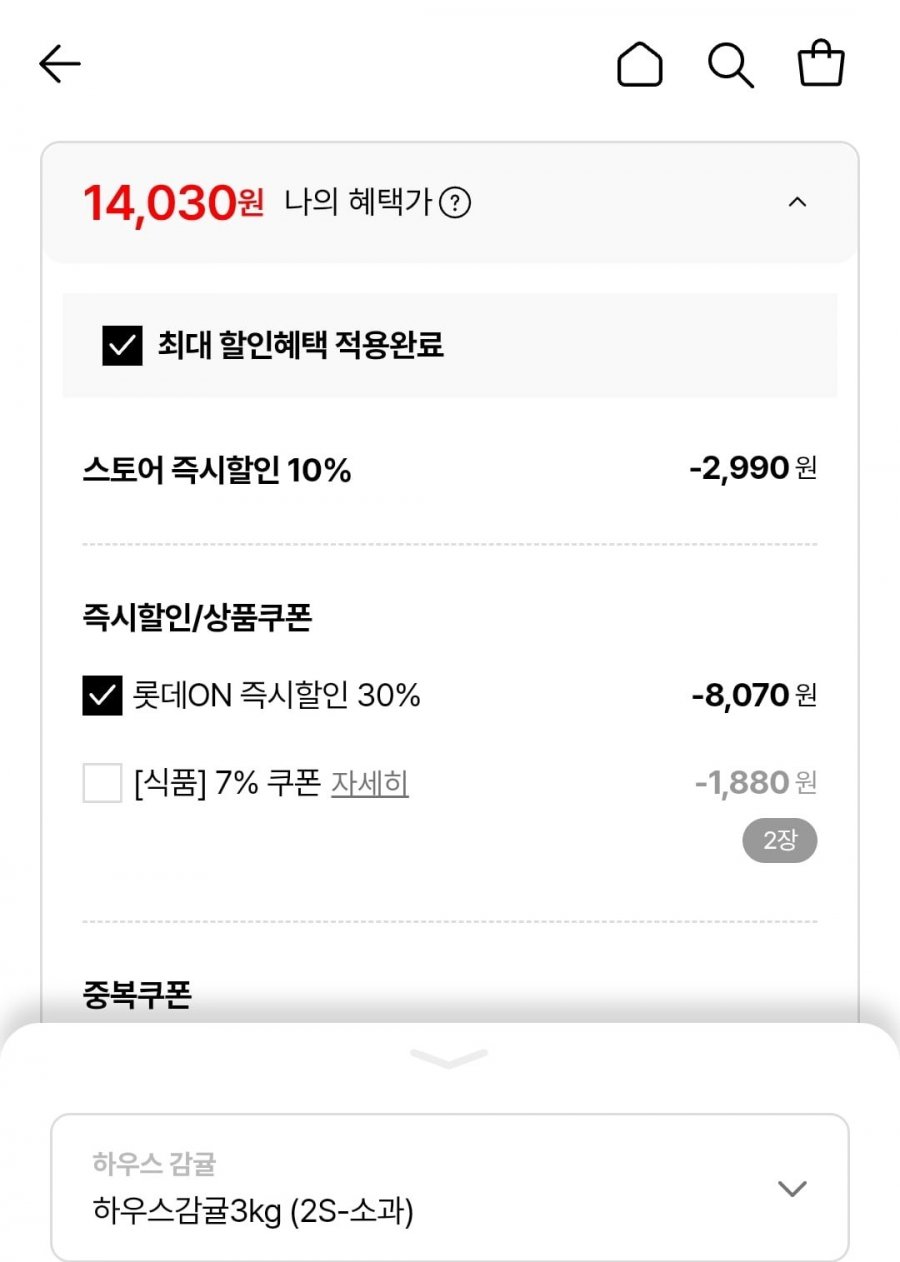 제주 하우스 감귤 3kg (2S-소과)