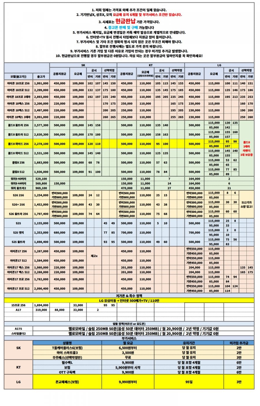 [안산성지] 현금완납 초특가! 최소부가! 폴드8 93만! 아이폰18프로 일반 개통 가능! 현금영수증 가능!