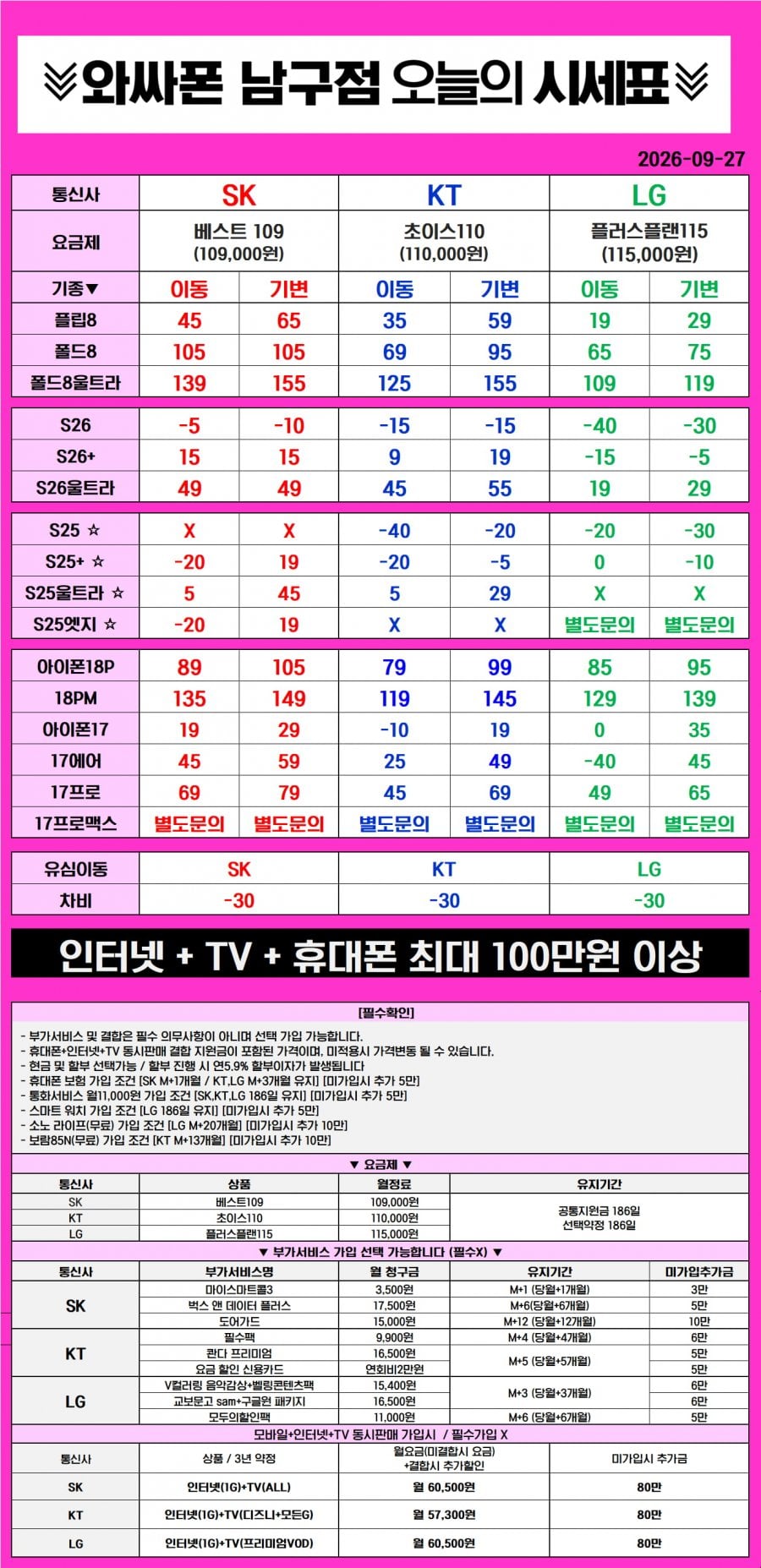 용호동 홈플러스1층 와싸폰! 추석연휴 정상영업! 추석특가뜸! 지금안바꾸면 바!보! 아이폰18프로/맥스 전색상 즉시개통가능! 제일싸게드립니다! 허위광고X 허위부가X 자신있습니다! 다 둘러보고 마지막으로 오세요!.