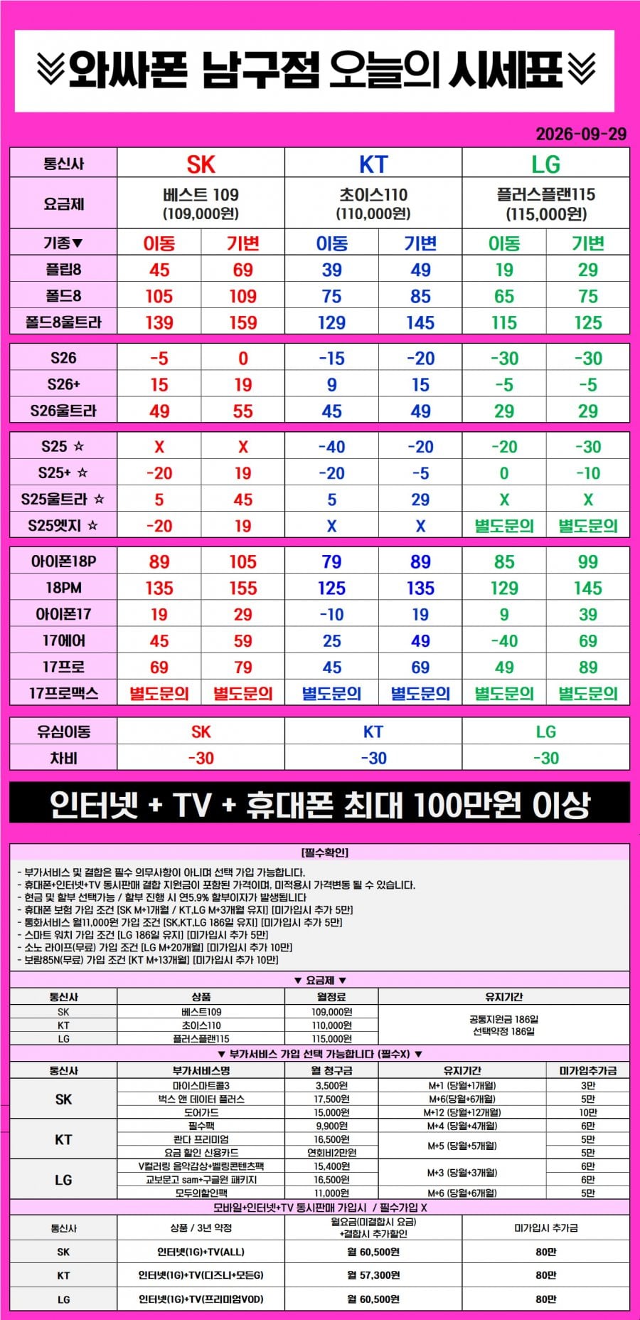 용호동 홈플러스1층 와싸폰! 출고가인상전 마지막 특가뜸! 지금안바꾸면 바!보! 아이폰18프로/맥스 전색상 즉시개통가능! 제일싸게드립니다! 허위광고X 허위부가X 자신있습니다! 다 둘러보고 마지막으로 오세요!.