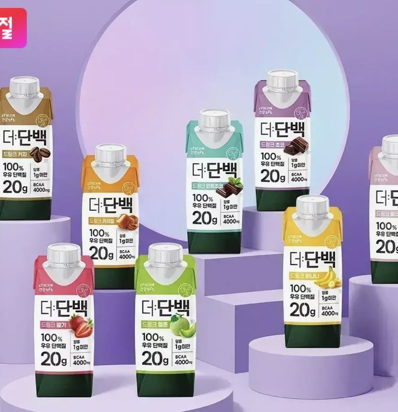[11번가] 더단백 단백질 드링크 36팩 (42,800원/무료) 신한+티멤 3.8만