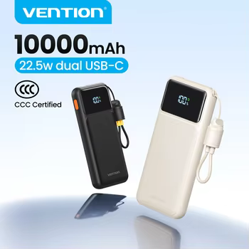 Vention CCC 인증 10000mAh 22.5W ($8.27) Baseus 미니 보조배터리 45W 10000mAh (25,387원) CCC 마그네틱 5000mAh ($21)