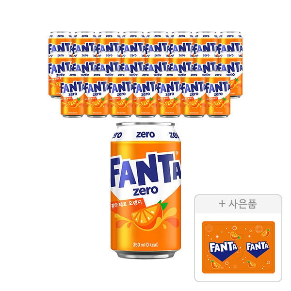 환타 오렌지제로 350ml 24개 + 북마크 증정(티멤 11,120원/무료)