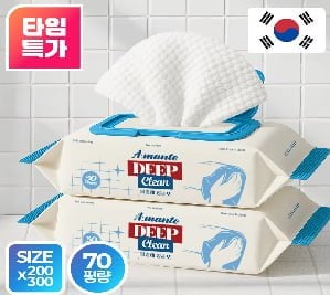 아망떼 먼지 바닥 청소 물티슈 물걸레 청소포(12,000원/무배)